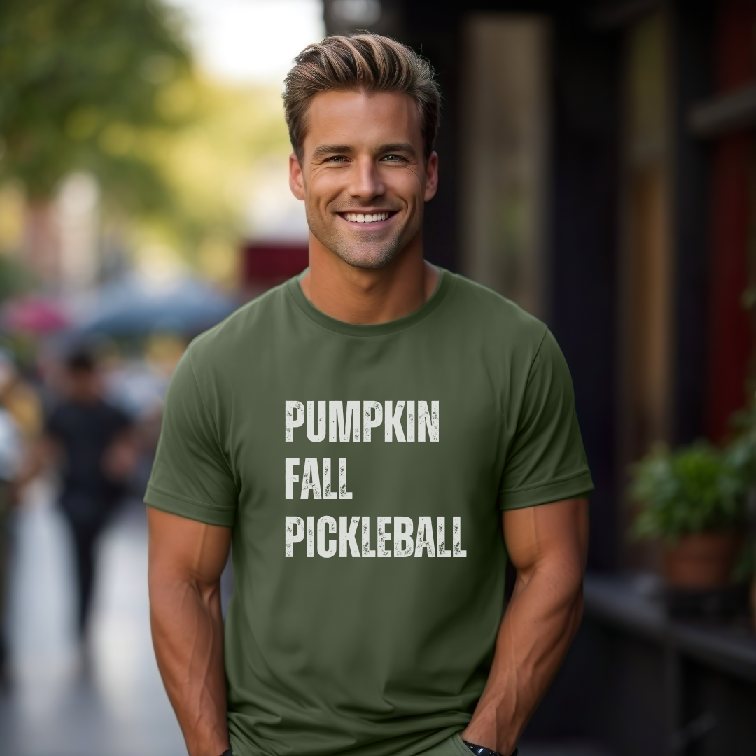 Pumpkin Fall Pickleball Unisex Tee