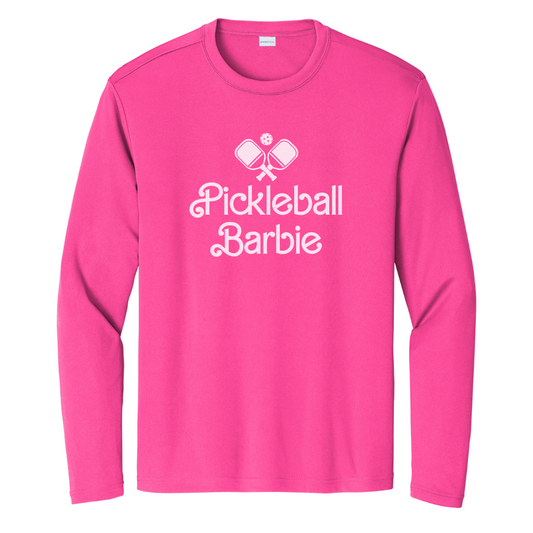 Pickleball Barbie Unisex Long Sleeve Performance Tee