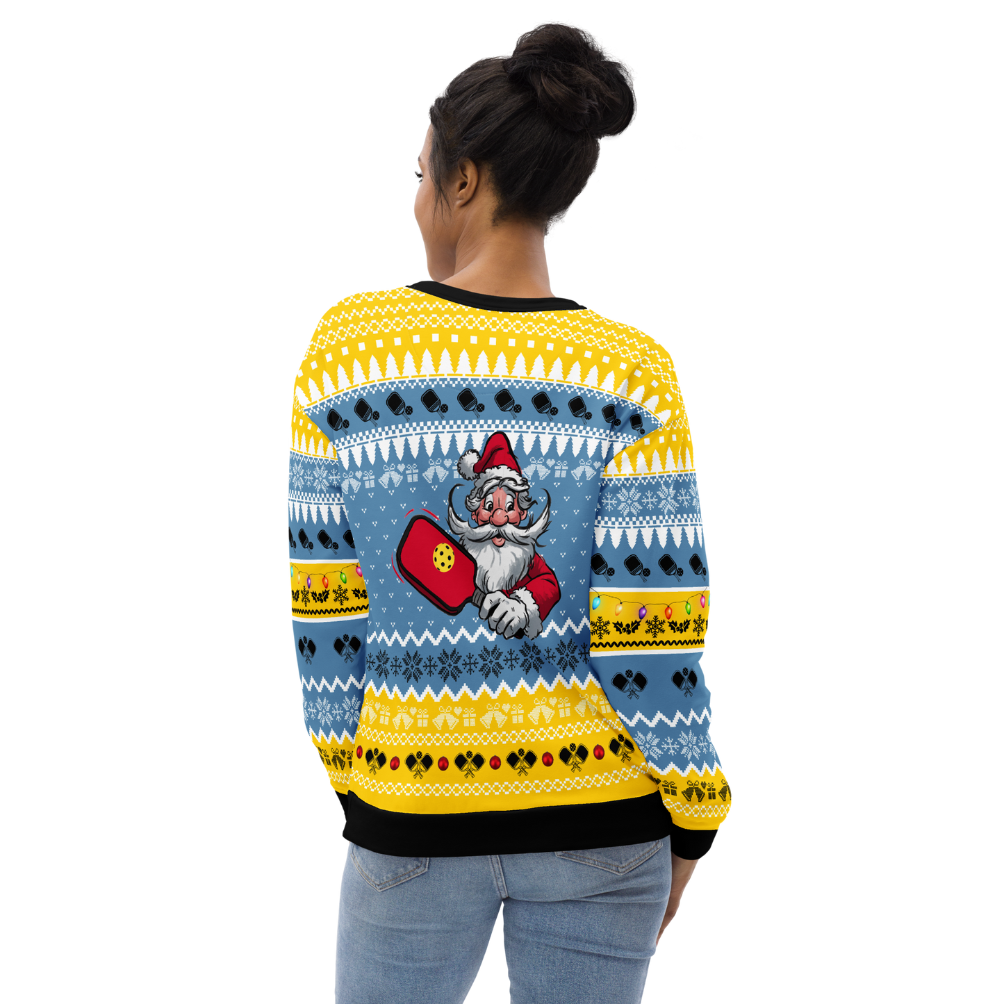 Dink The Halls With Pickleballs Unisex Ugly Pickleball Sweatshirt
