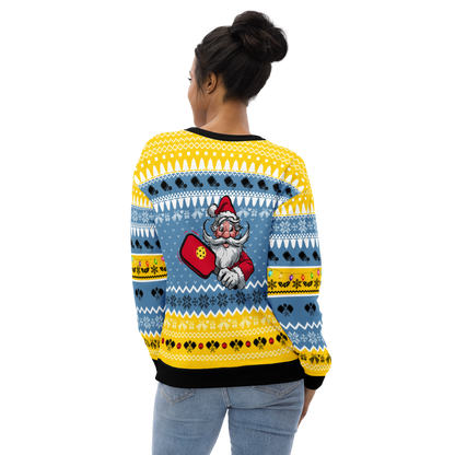 Dink The Halls With Pickleballs Unisex Ugly Pickleball Sweatshirt