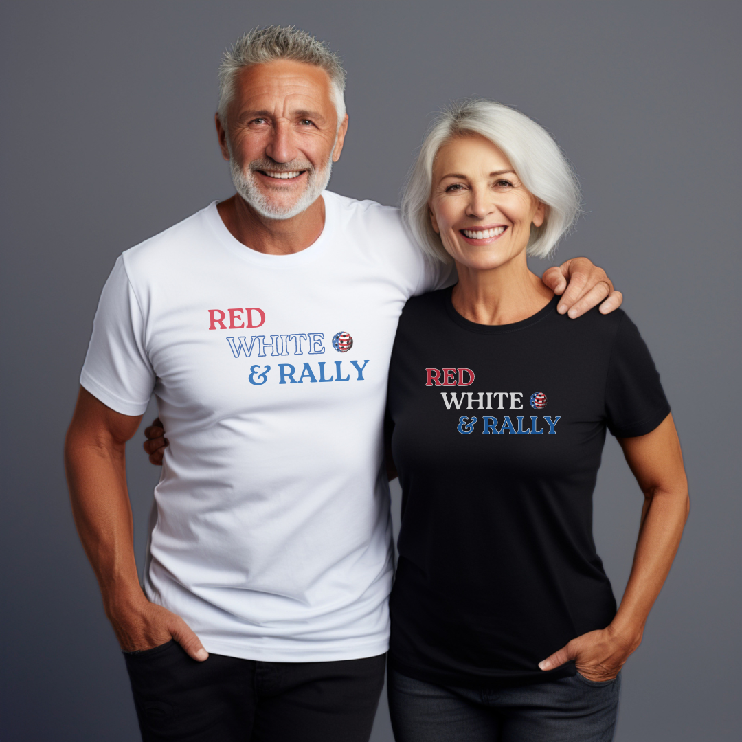 Red White & Rally Pickleball Unisex Tee