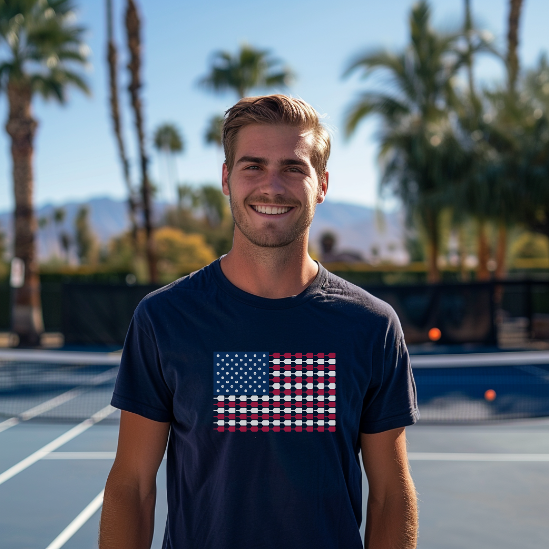 Pickleball Flag Unisex Tee