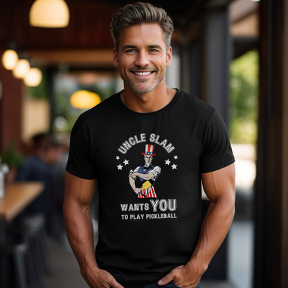 Uncle Slam Wants You to Play Pickleball Unisex Tee