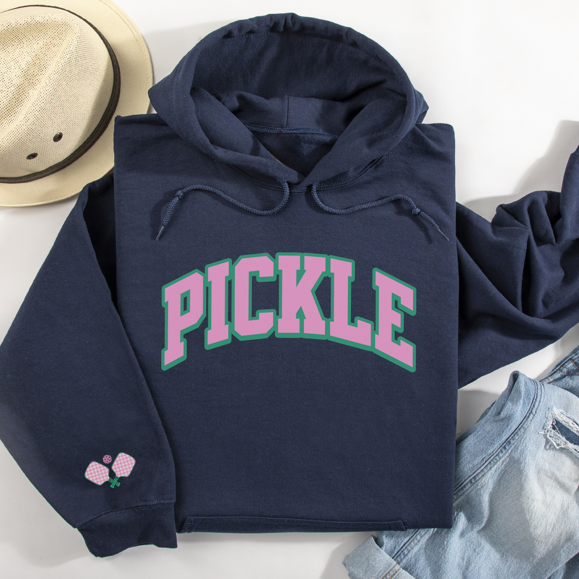 PICKLE Unisex Hoodie with Sleeve Graphic | Pickle & Main PICKLE Unisex Hoodie with Sleeve Graphic | Pickle & Main