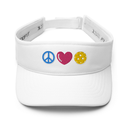 Peace Love Pickleball Visor