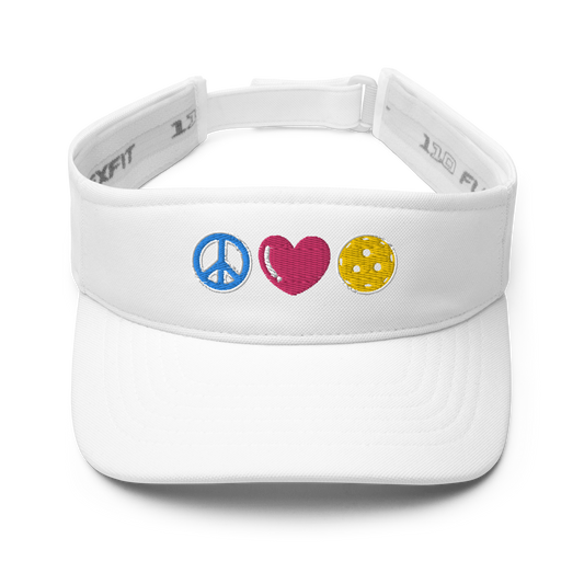 Peace Love Pickleball Visor