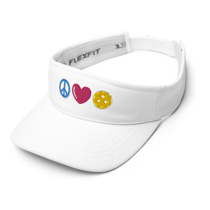 Peace Love Pickleball Visor