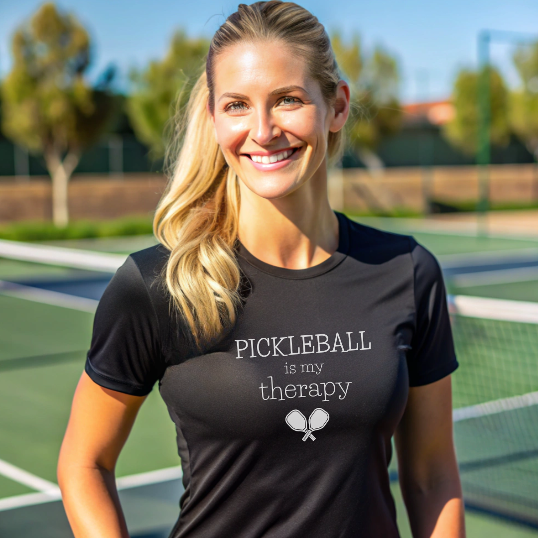 Pickleball Is My Therapy Women's Performance Tee