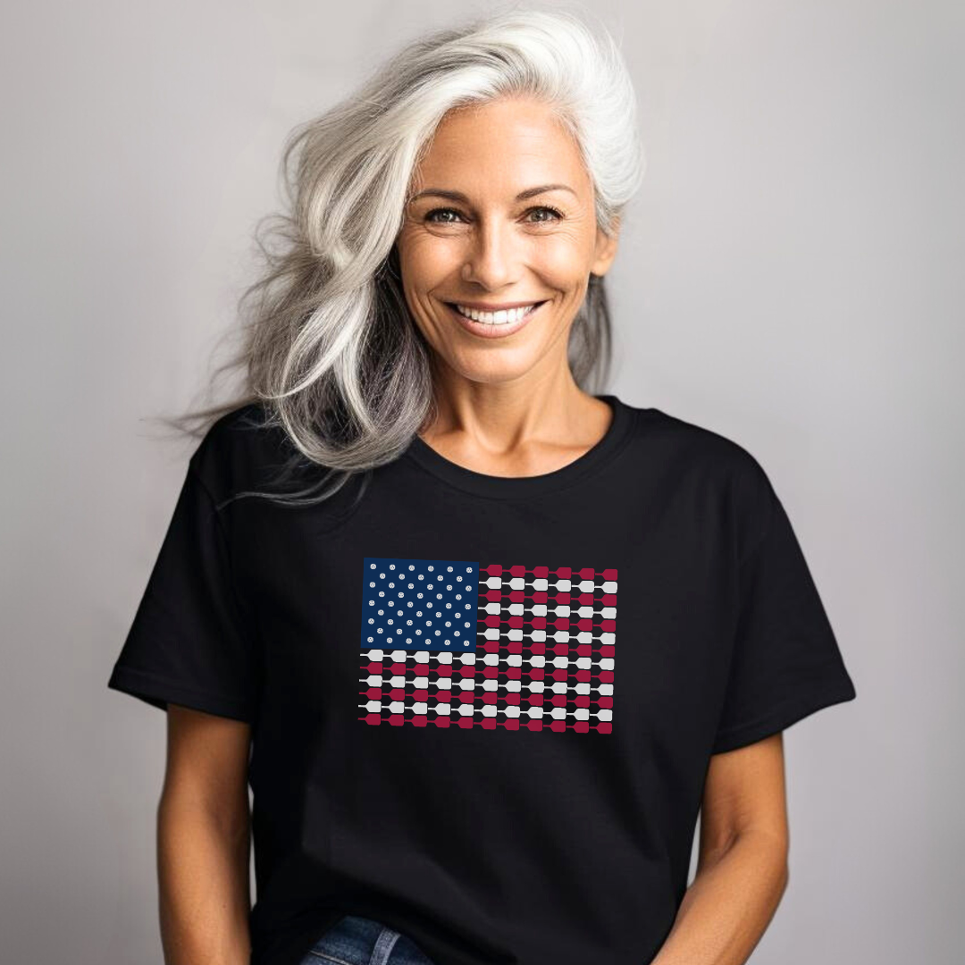 Pickleball Flag Unisex Tee