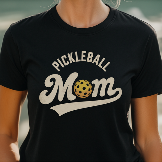Pickleball Mom Retro Unisex Tee