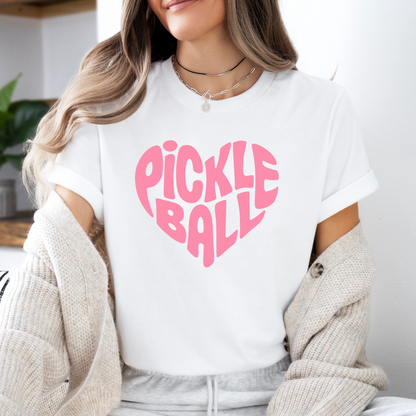 Wavy Heart Pickleball Unisex Tee